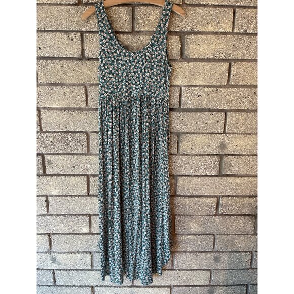 Z Supply Womens Floral Sleeveless Midi Dress With Ruched Front & Tie Detail Size - Picture 6 of 7